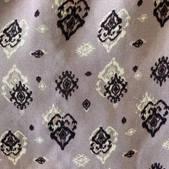 Xhilaration Color Black Purple Gray Fluttery Cap Sleeves Lightweight SZ M # 1388 - Picture 7 of 11